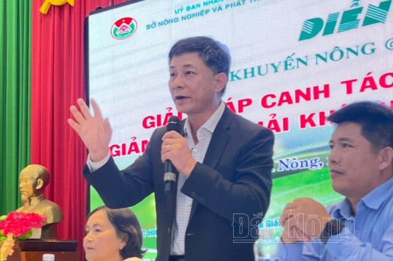 PGS.TS Nguyễn Văn Nam, Phó Hiệu trưởng Trường Đại học Tây Nguyên nêu giải pháp bón phân cân đối cho hồ tiêu